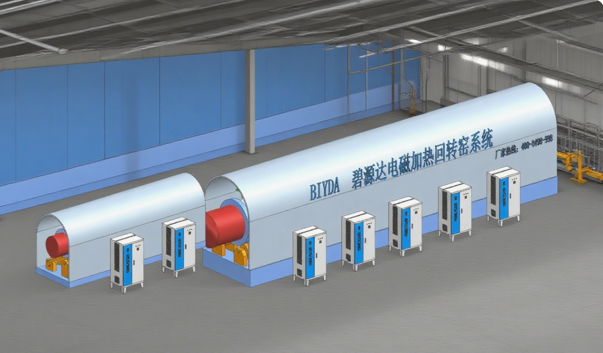 电磁回转窑加热解决方案